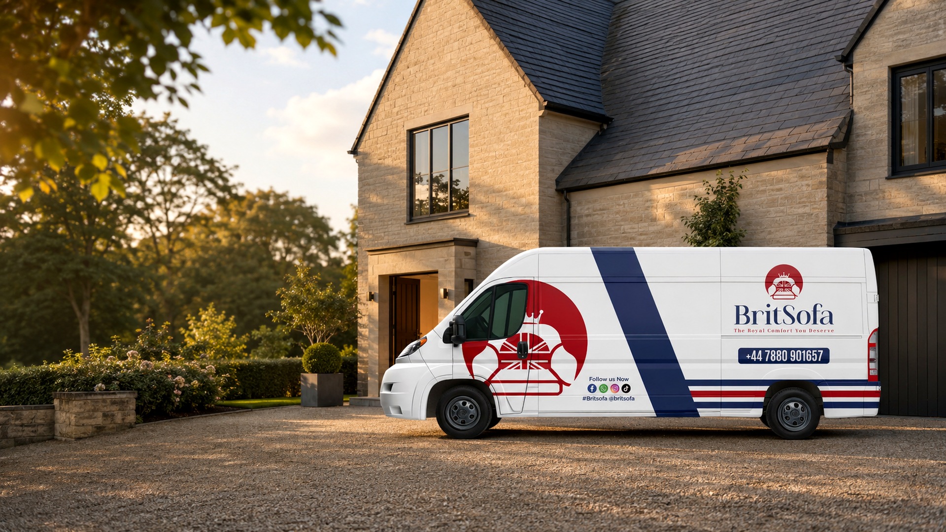 BritSofa branded delivery van